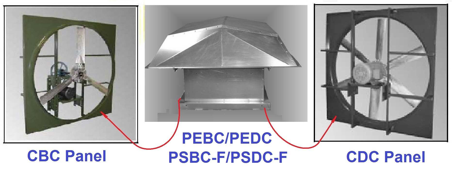 Roof supply fan